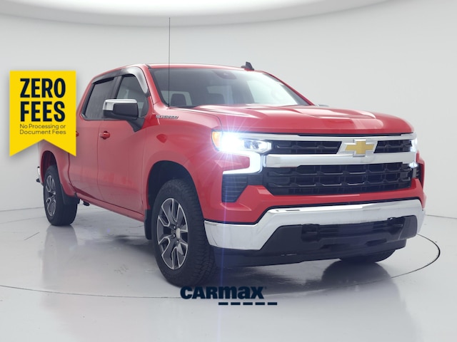 Red 2023 Chevrolet Silverado 1500 LT Crew Cab 4WD Pickup Truck Four-Wheel Drive Automatic