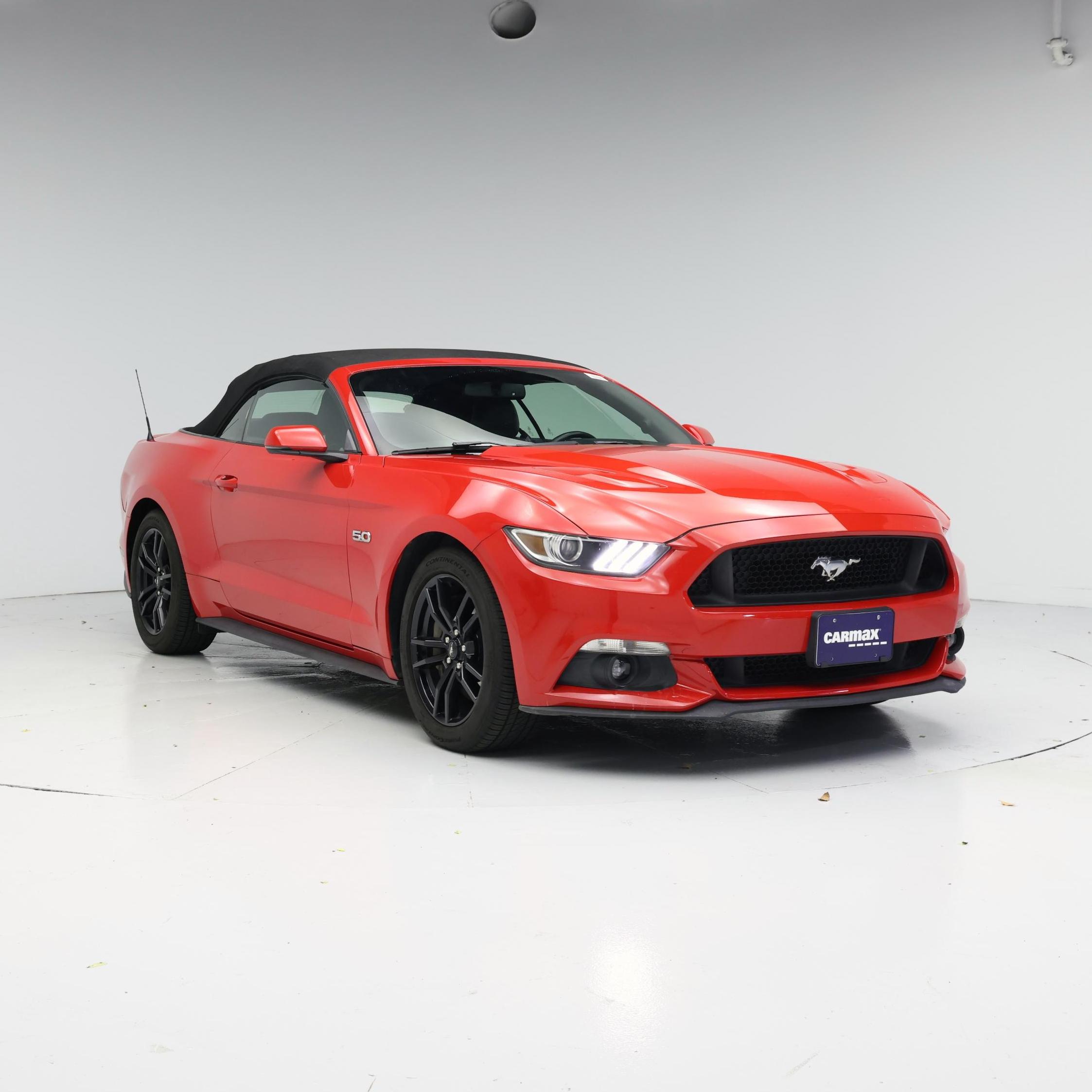 Red 2016 Ford Mustang Convertible Rear-Wheel Drive Automatic