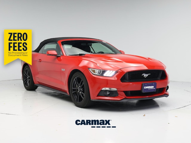 Red 2016 Ford Mustang Convertible Rear-Wheel Drive Automatic