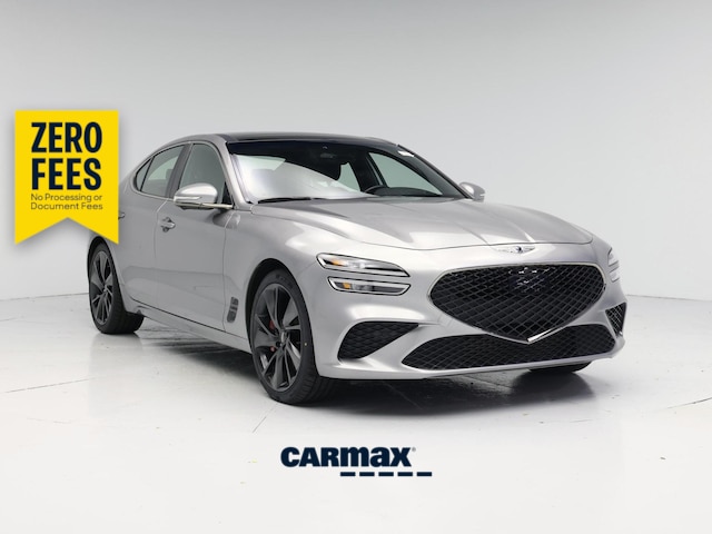 Silver 2022 Genesis G70 Sedan Rear-Wheel Drive Automatic