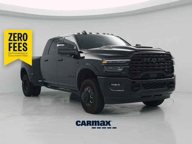 Black 2026 RAM 3500 Limited Mega Cab DRW 4WD Pickup Truck Four-Wheel Drive Automatic
