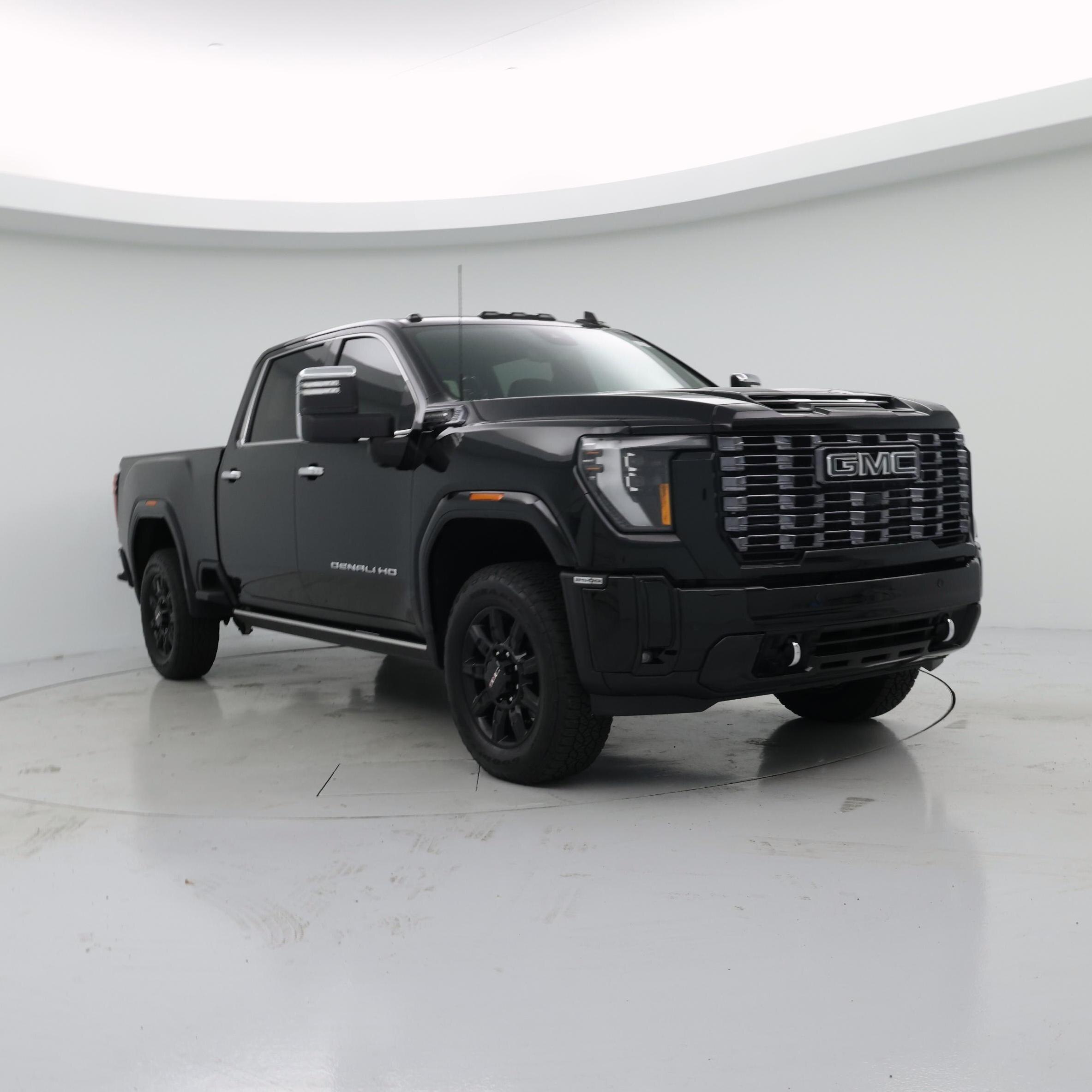 Black 2025 GMC Sierra 2500HD Denali Ultimate Crew Cab 4WD Pickup Truck Four-Wheel Drive Automatic
