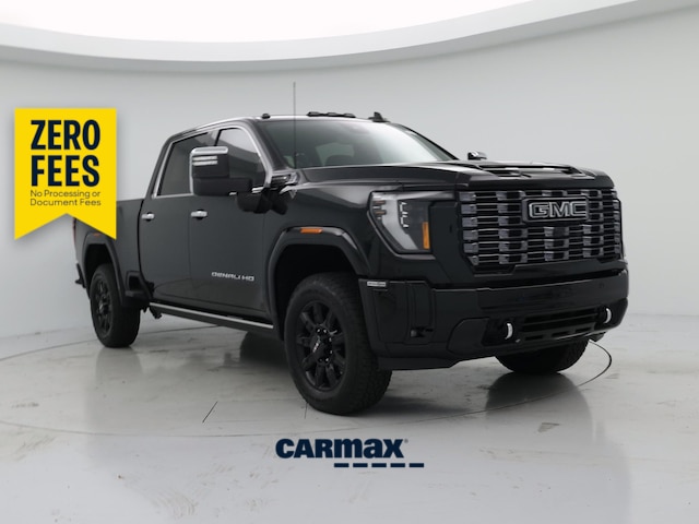 Black 2025 GMC Sierra 2500HD Denali Ultimate Crew Cab 4WD Pickup Truck Four-Wheel Drive Automatic