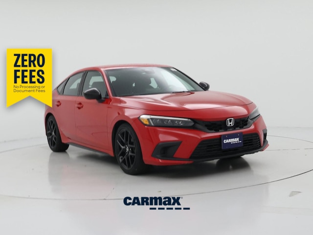 Red 2024 Honda Civic Hatchback Sport FWD Hatchback Front-Wheel Drive Automatic