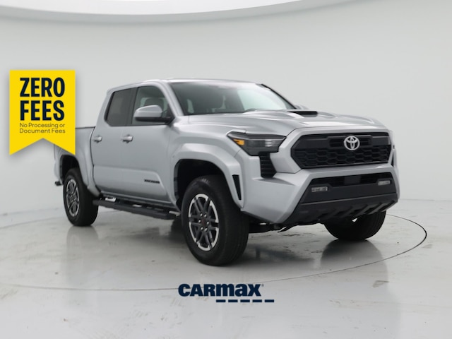 Silver 2025 Toyota Tacoma TRD Sport Double Cab 4WD Pickup Truck Four-Wheel Drive Automatic