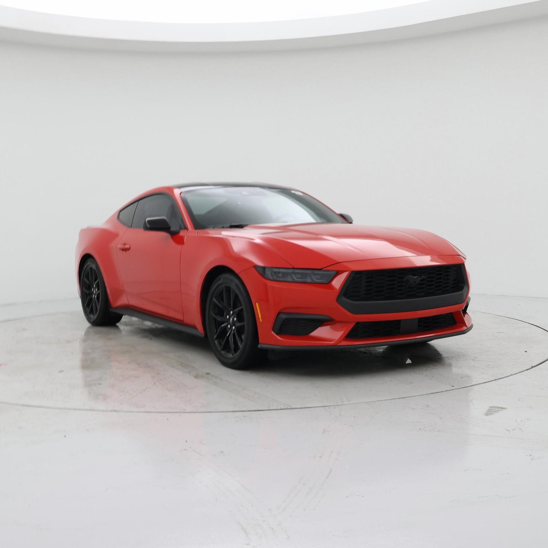 Red 2025 Ford Mustang Coupe Rear-Wheel Drive Automatic