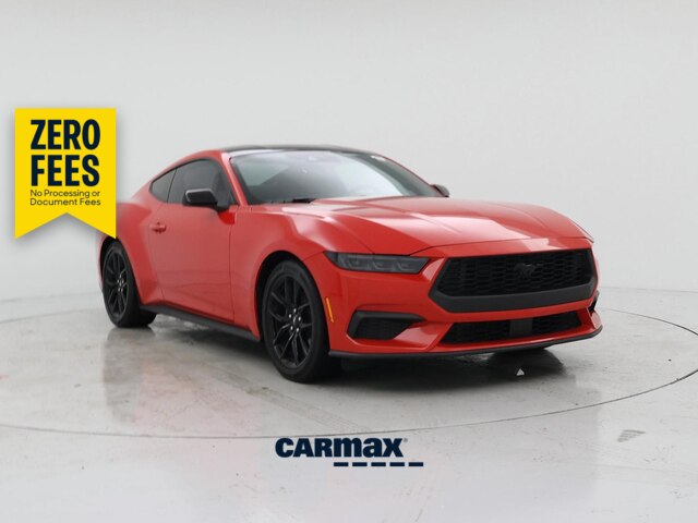 Red 2025 Ford Mustang Coupe Rear-Wheel Drive Automatic