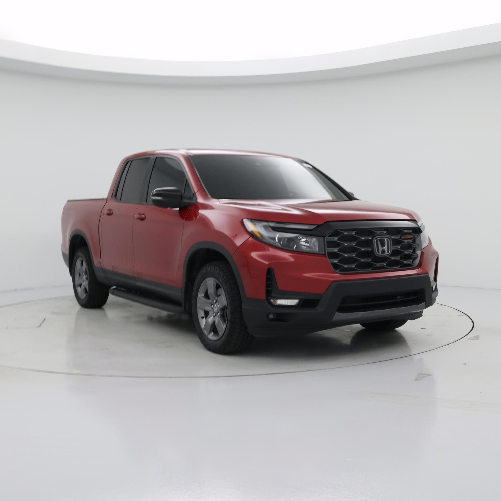 Red 2025 Honda Ridgeline Pickup Truck All-Wheel Drive Automatic