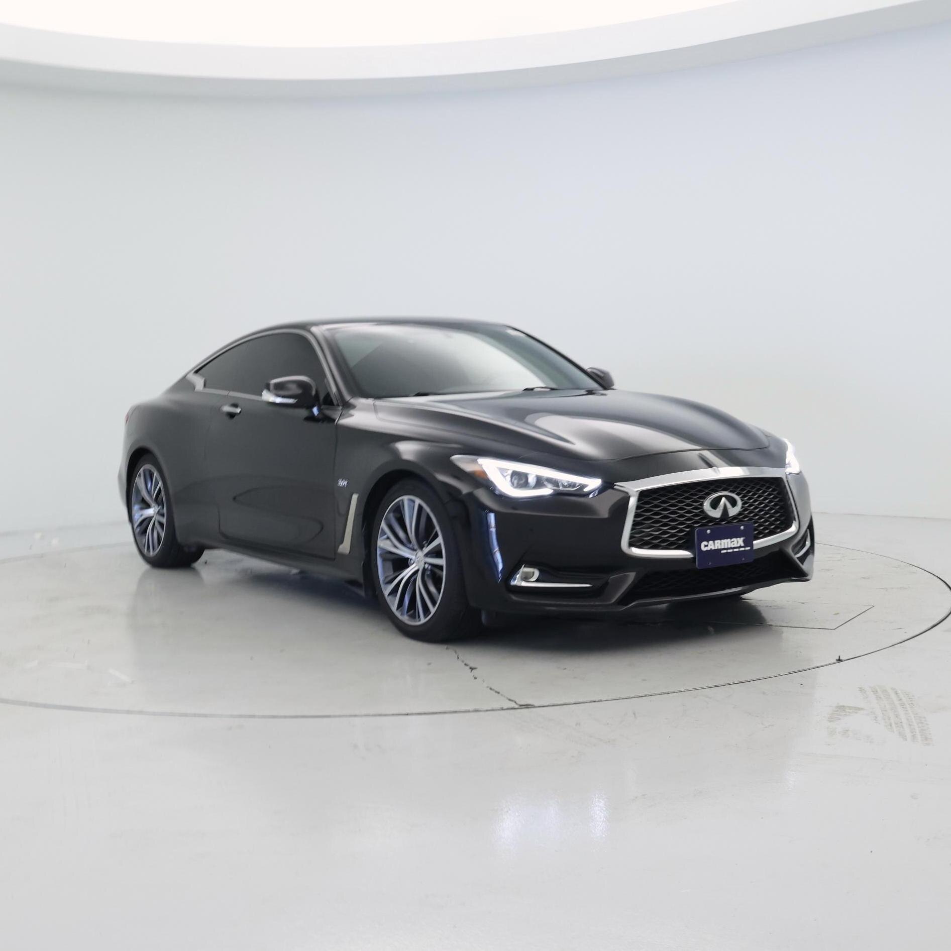 Black 2018 INFINITI Q60 Coupe All-Wheel Drive Automatic