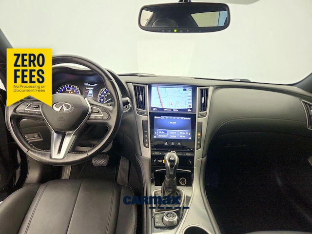 Black 2018 INFINITI Q60 Coupe All-Wheel Drive Automatic
