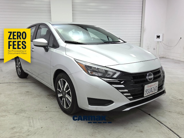 Silver 2025 Nissan Versa SV FWD Sedan Front-Wheel Drive Automatic