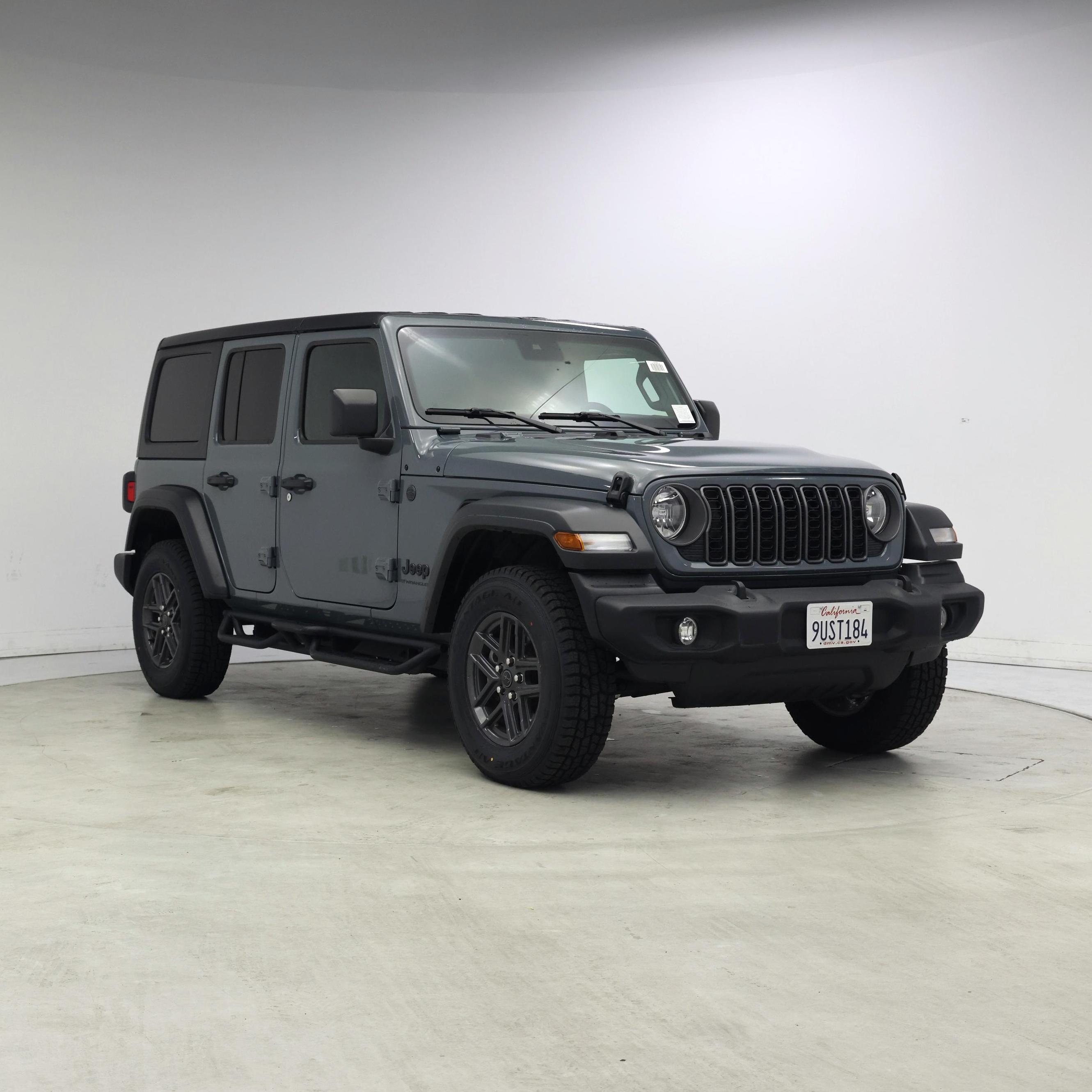 Gray 2025 Jeep Wrangler Sport S 4-Door 4WD SUV / Crossover Four-Wheel Drive Automatic