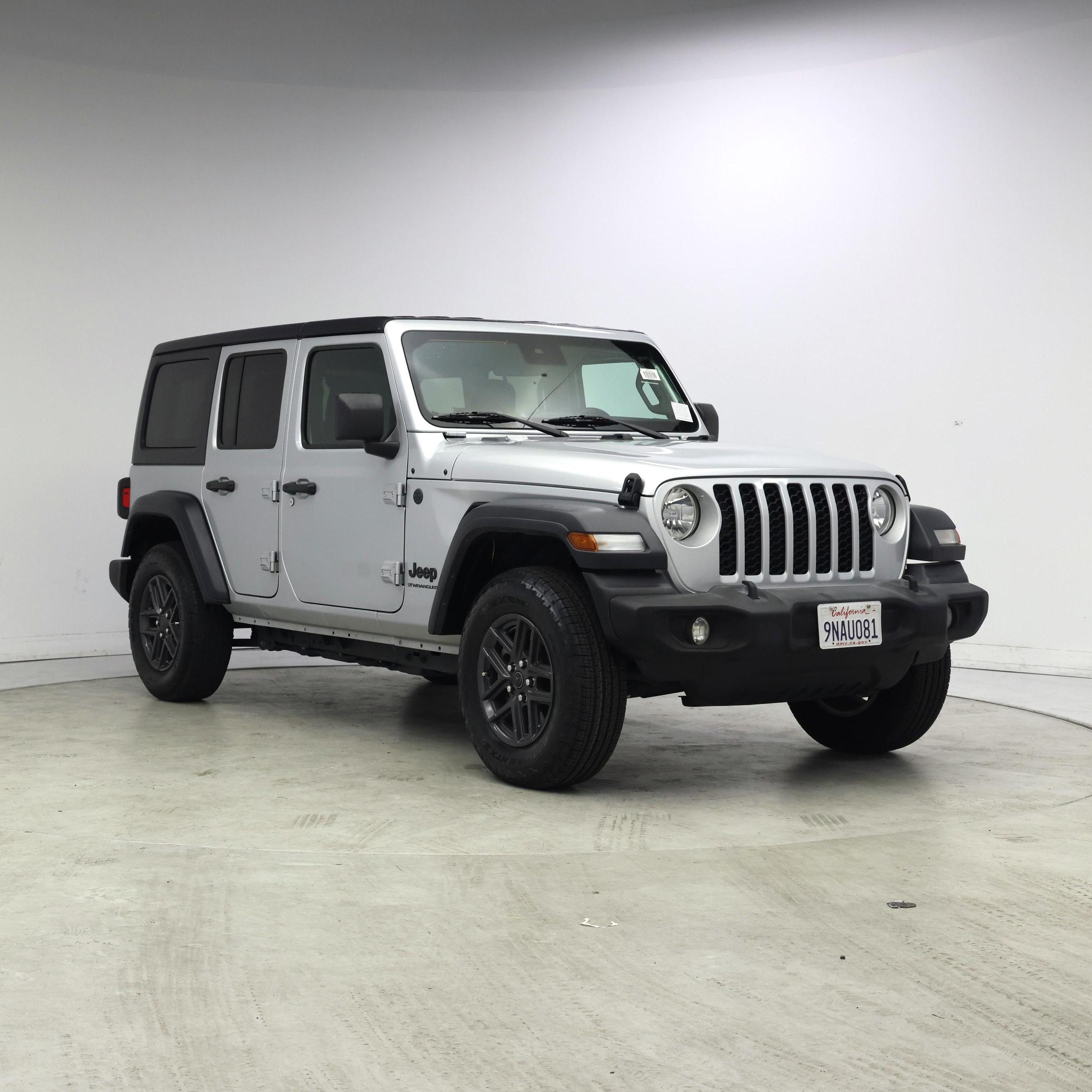 Silver 2024 Jeep Wrangler Sport S 4-Door 4WD SUV / Crossover Four-Wheel Drive Automatic