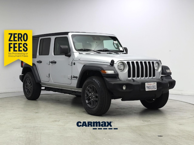 Silver 2024 Jeep Wrangler Sport S 4-Door 4WD SUV / Crossover Four-Wheel Drive Automatic