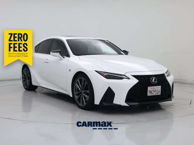 White 2024 Lexus IS 350 F Sport RWD Sedan Rear-Wheel Drive Automatic