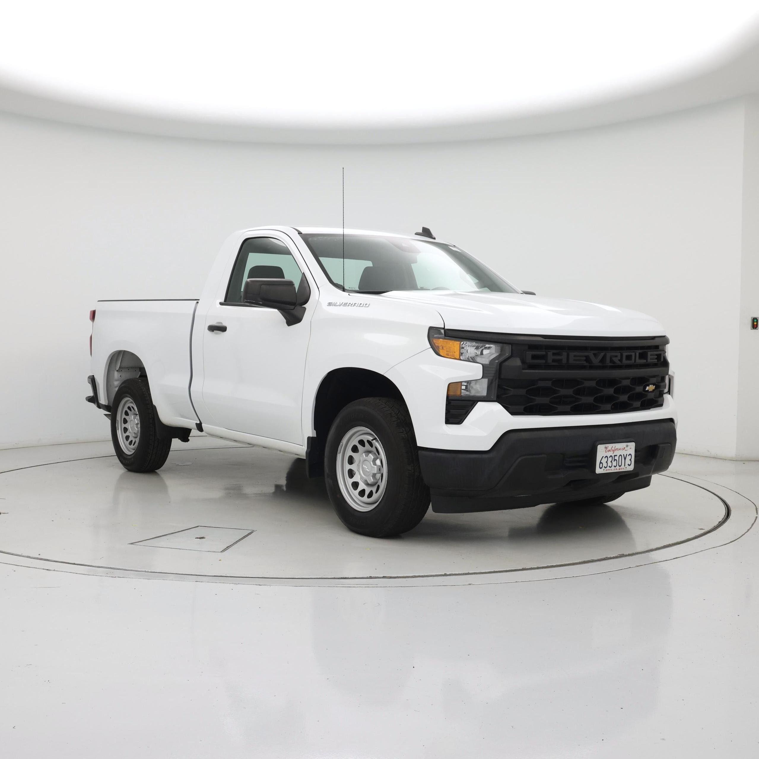White 2023 Chevrolet Silverado 1500 Pickup Truck 4X2 Automatic