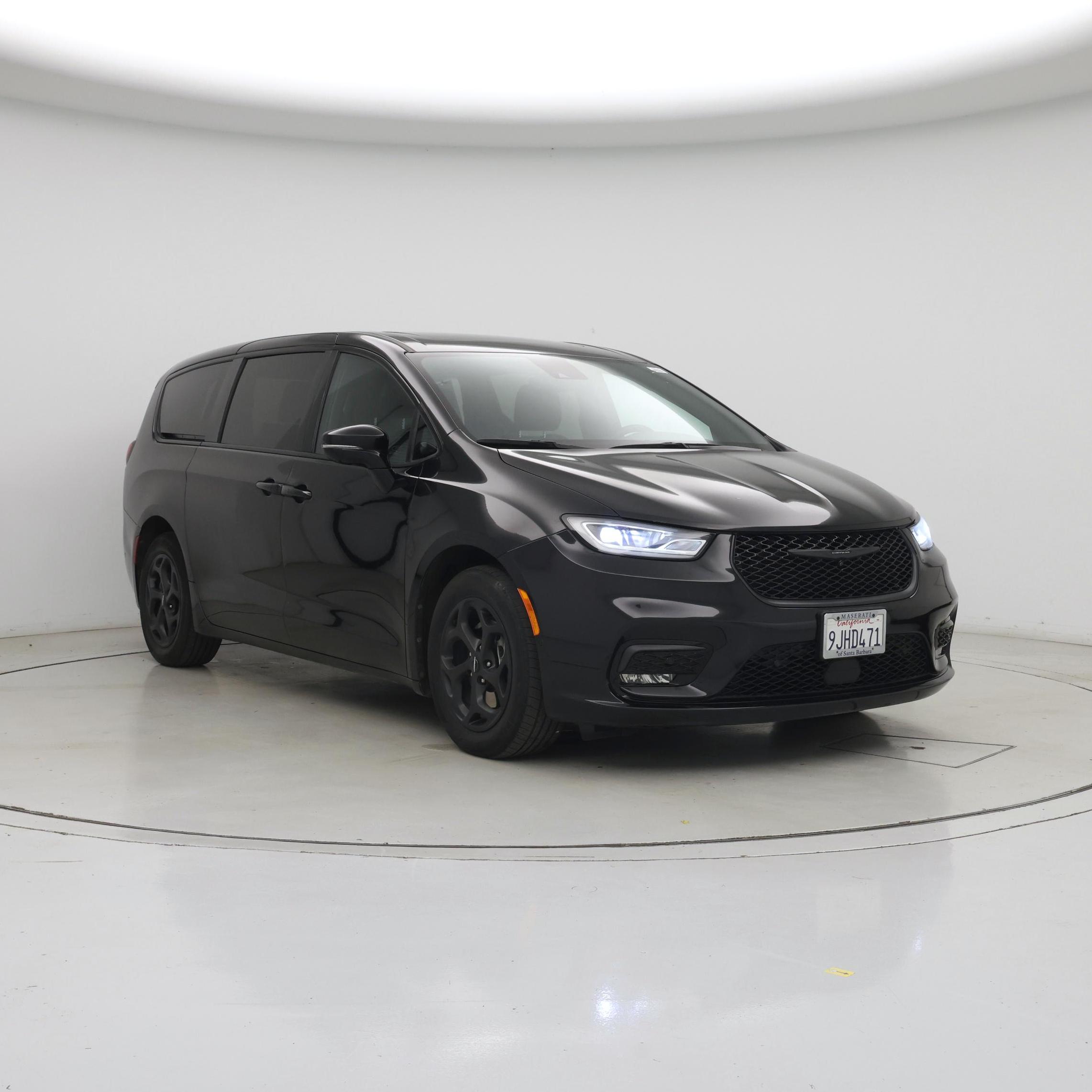 Black 2023 Chrysler Pacifica Hybrid Minivan Front-Wheel Drive Automatic