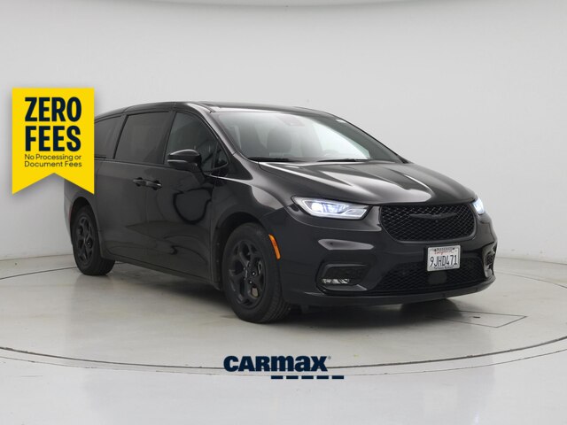 Black 2023 Chrysler Pacifica Hybrid Minivan Front-Wheel Drive Automatic