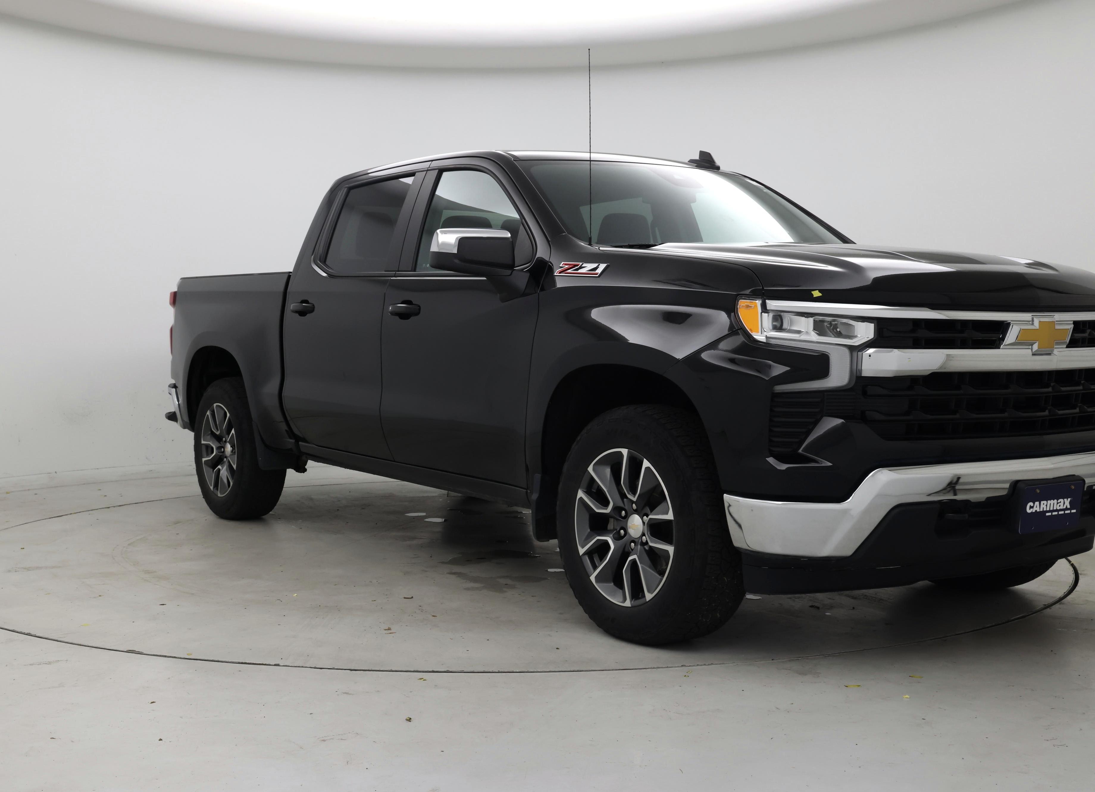 Black 2023 Chevrolet Silverado 1500 Pickup Truck Four-Wheel Drive Automatic