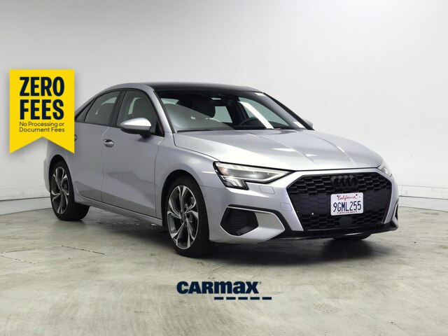 Silver 2023 Audi A3 Sedan Front-Wheel Drive Automatic