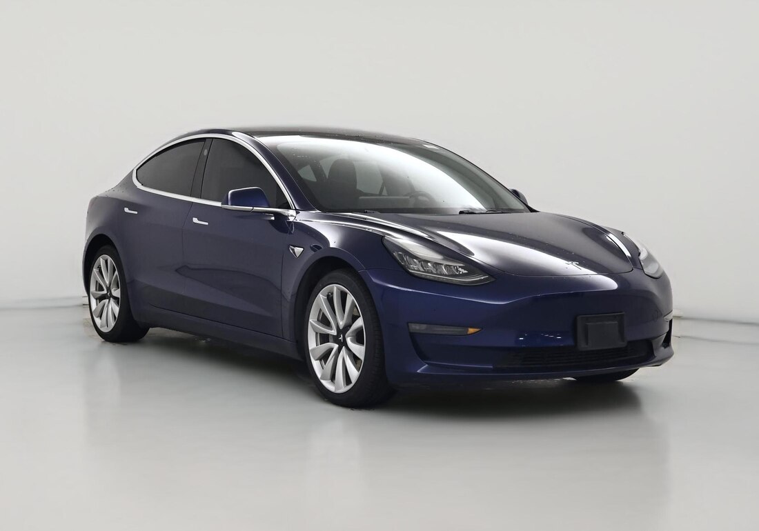 2019 Tesla Model 3 Standard Range Plus in Blue — CarMax photo