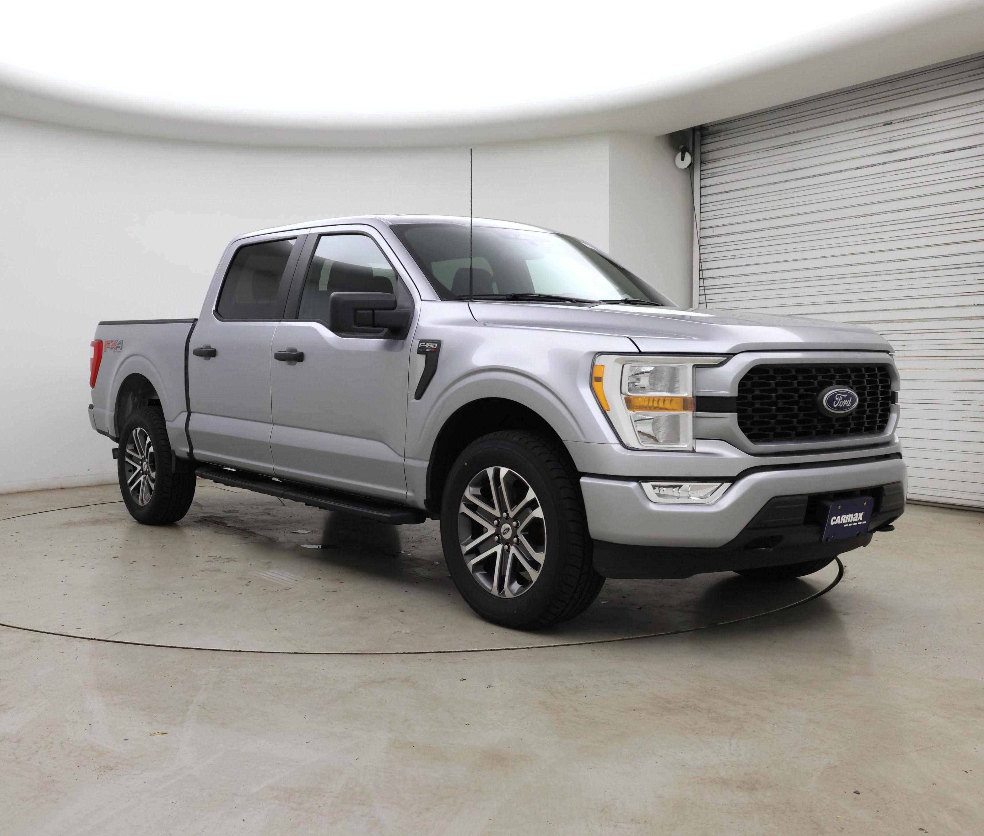 Silver 2022 Ford F-150 Pickup Truck Four-Wheel Drive Automatic