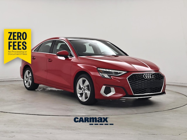 Red 2023 Audi A3 Sedan Front-Wheel Drive Automatic
