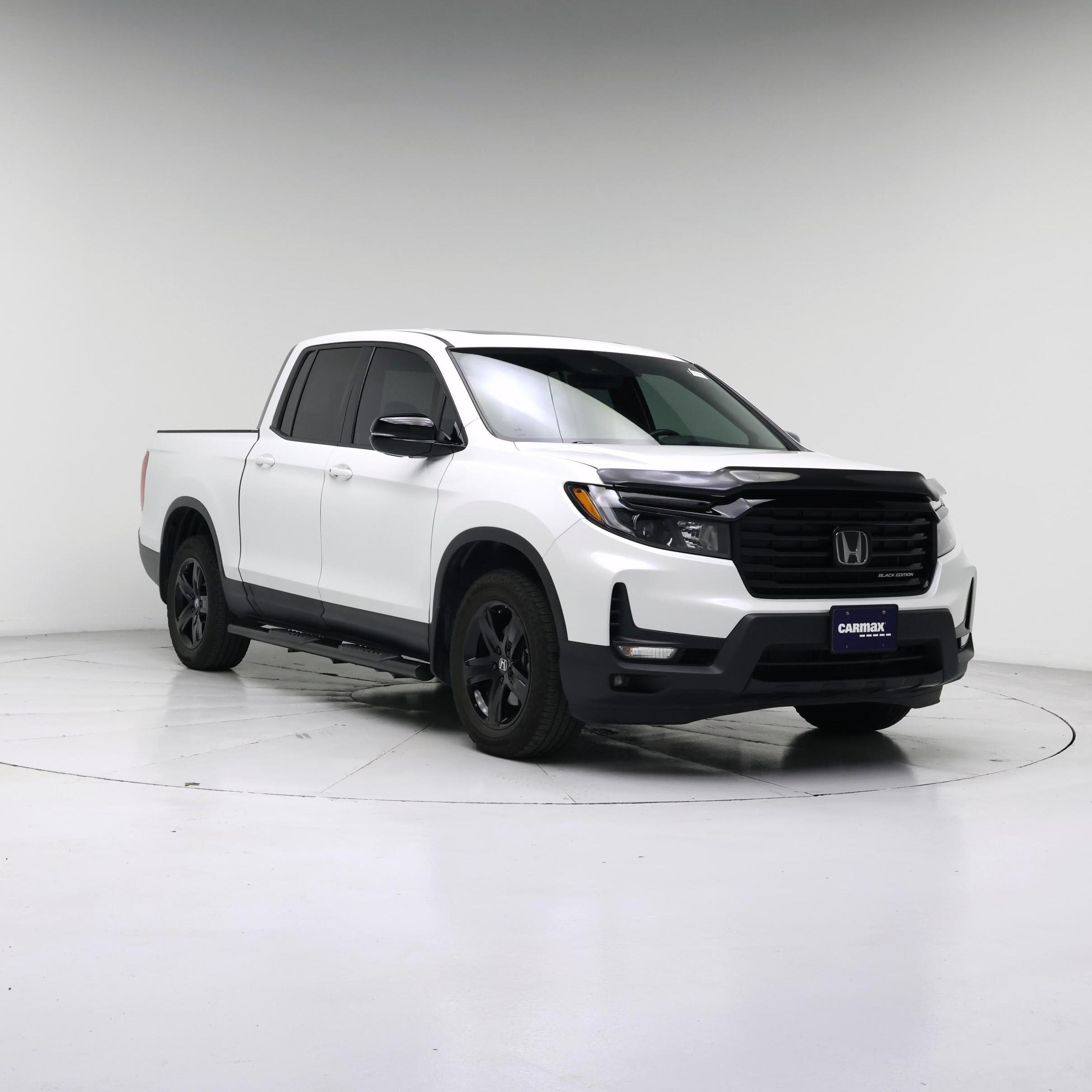 White 2021 Honda Ridgeline Pickup Truck All-Wheel Drive Automatic