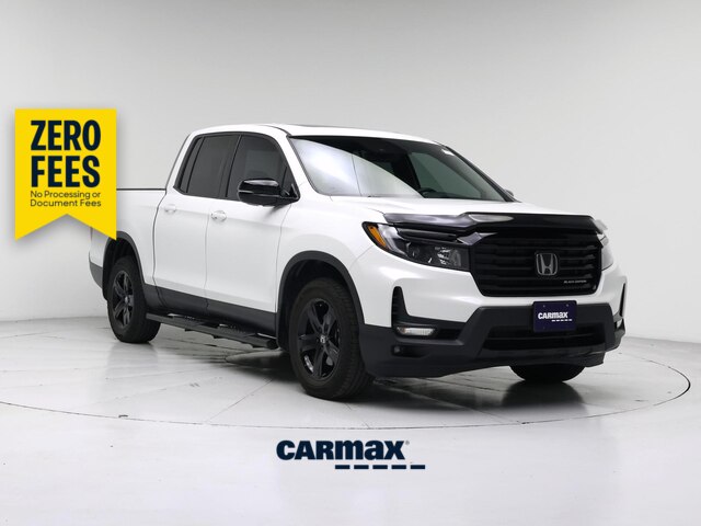 White 2021 Honda Ridgeline Pickup Truck All-Wheel Drive Automatic