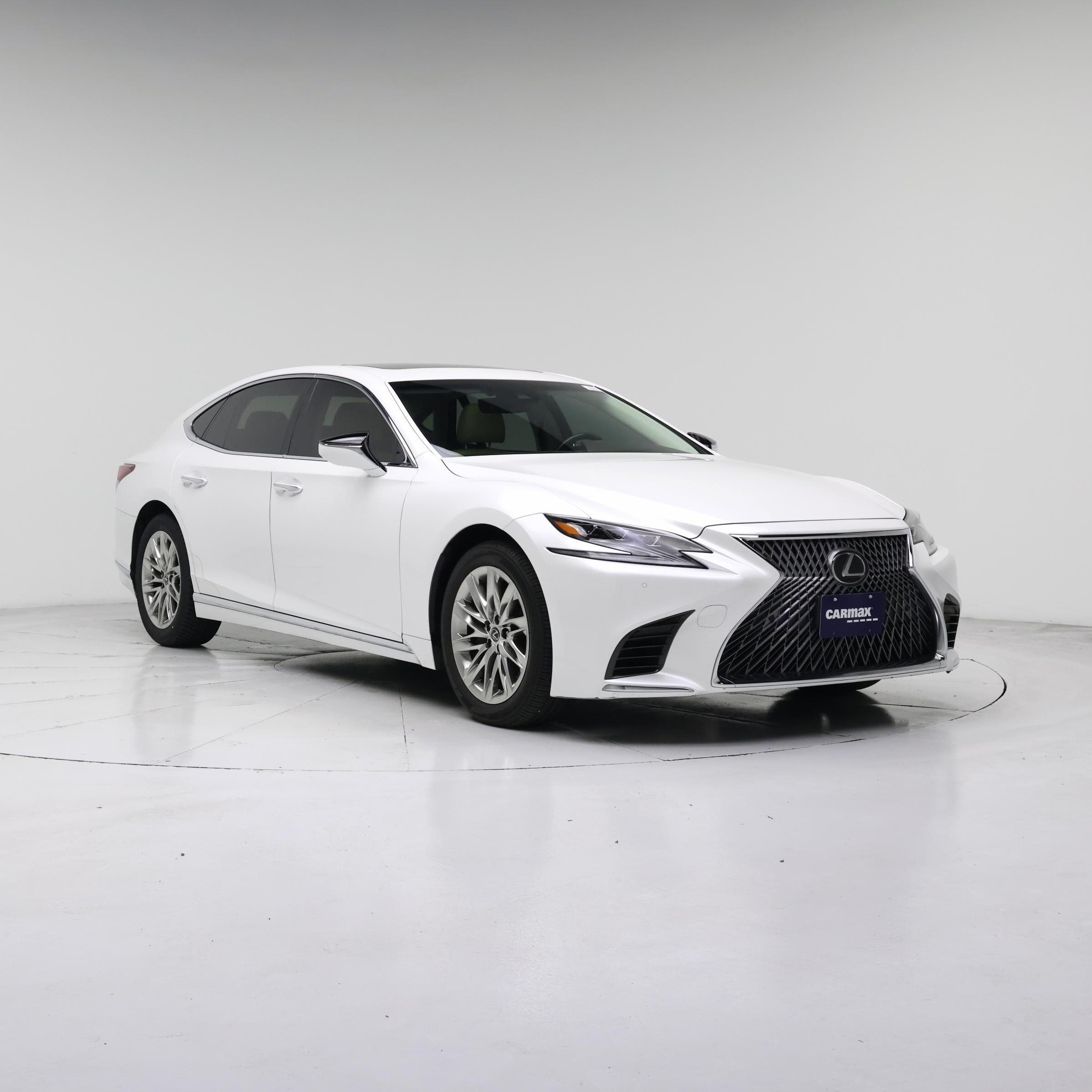 White 2019 Lexus LS Sedan Rear-Wheel Drive Automatic