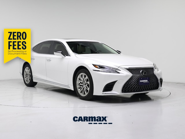 White 2019 Lexus LS Sedan Rear-Wheel Drive Automatic