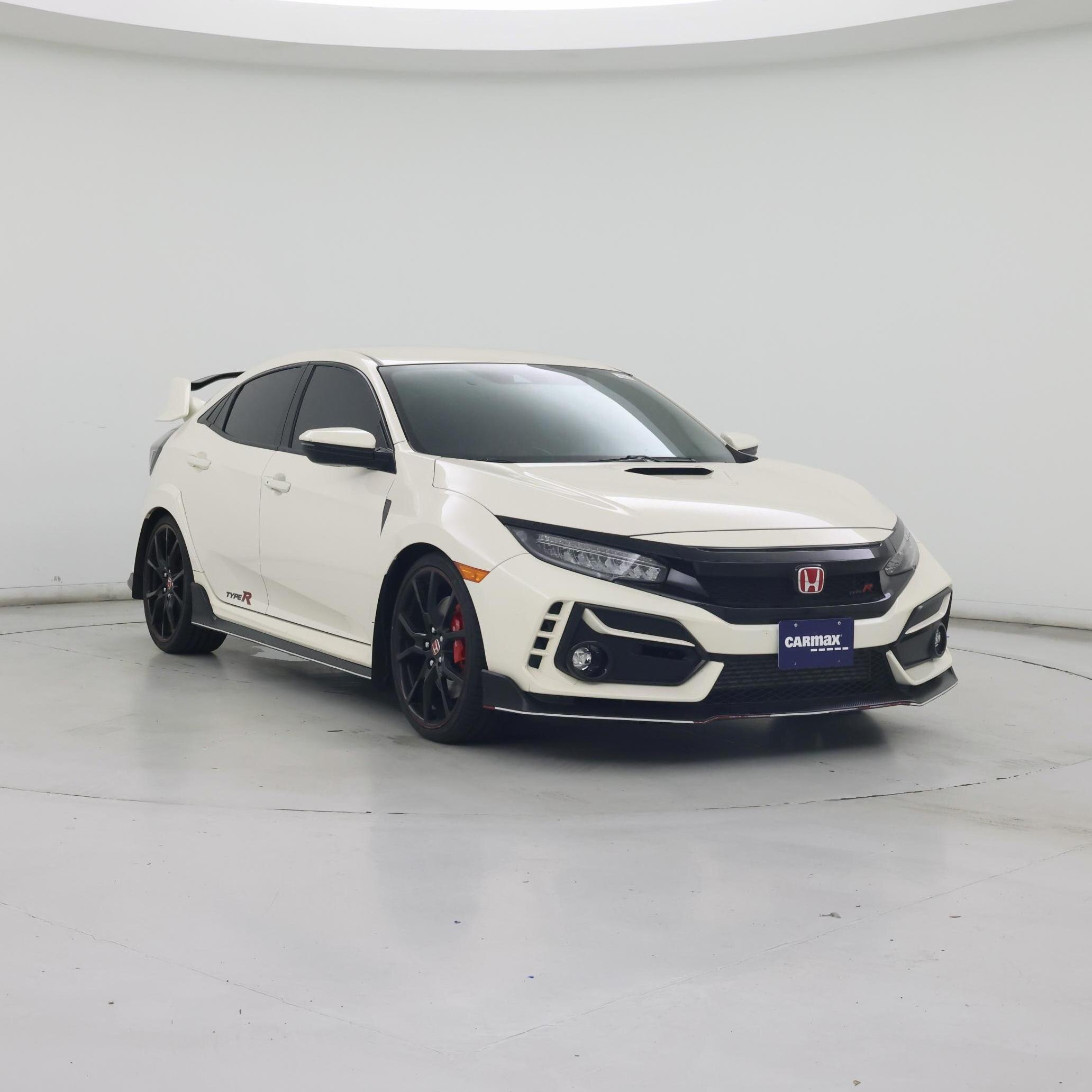 White 2021 Honda Civic Type R Hatchback Front-Wheel Drive Manual