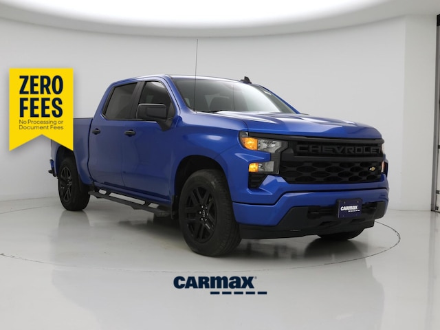 Blue 2022 Chevrolet Silverado 1500 Pickup Truck Four-Wheel Drive Automatic