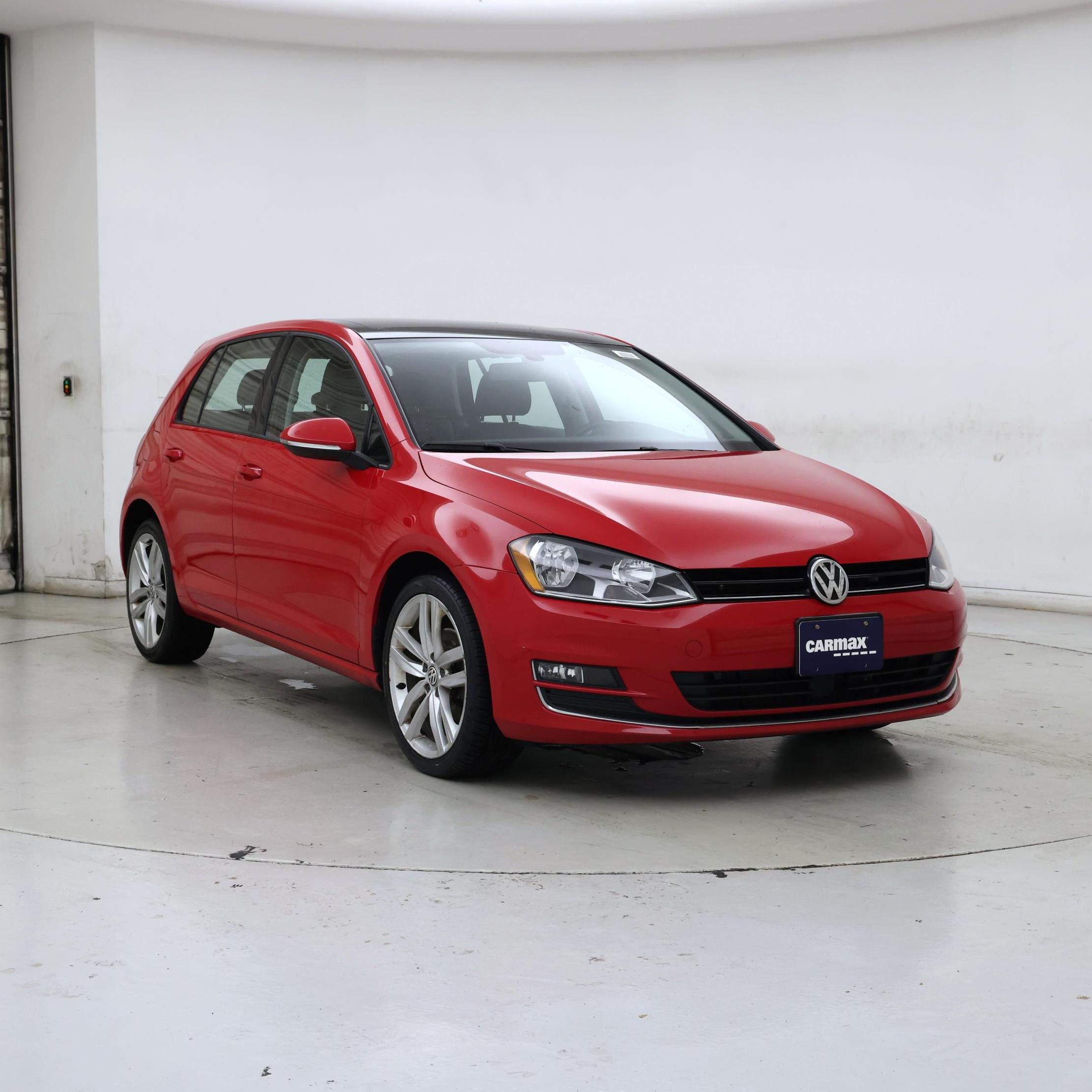 Red 2017 Volkswagen Golf Hatchback Front-Wheel Drive Automatic