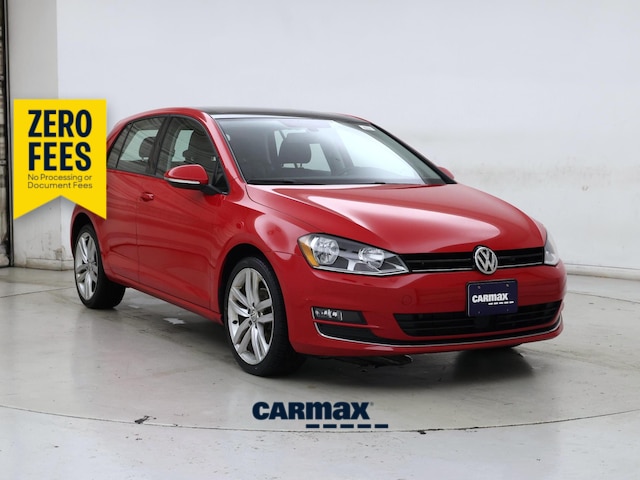 Red 2017 Volkswagen Golf Hatchback Front-Wheel Drive Automatic