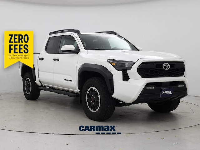 White 2024 Toyota Tacoma Pickup Truck Four-Wheel Drive Manual