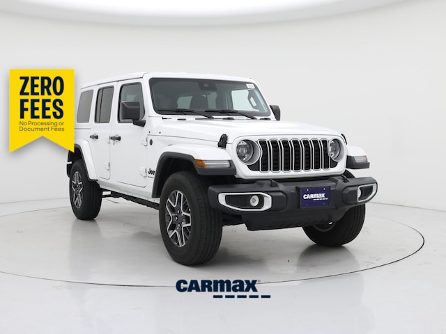 White 2025 Jeep Wrangler Sahara 4-Door 4WD SUV / Crossover Four-Wheel Drive Automatic