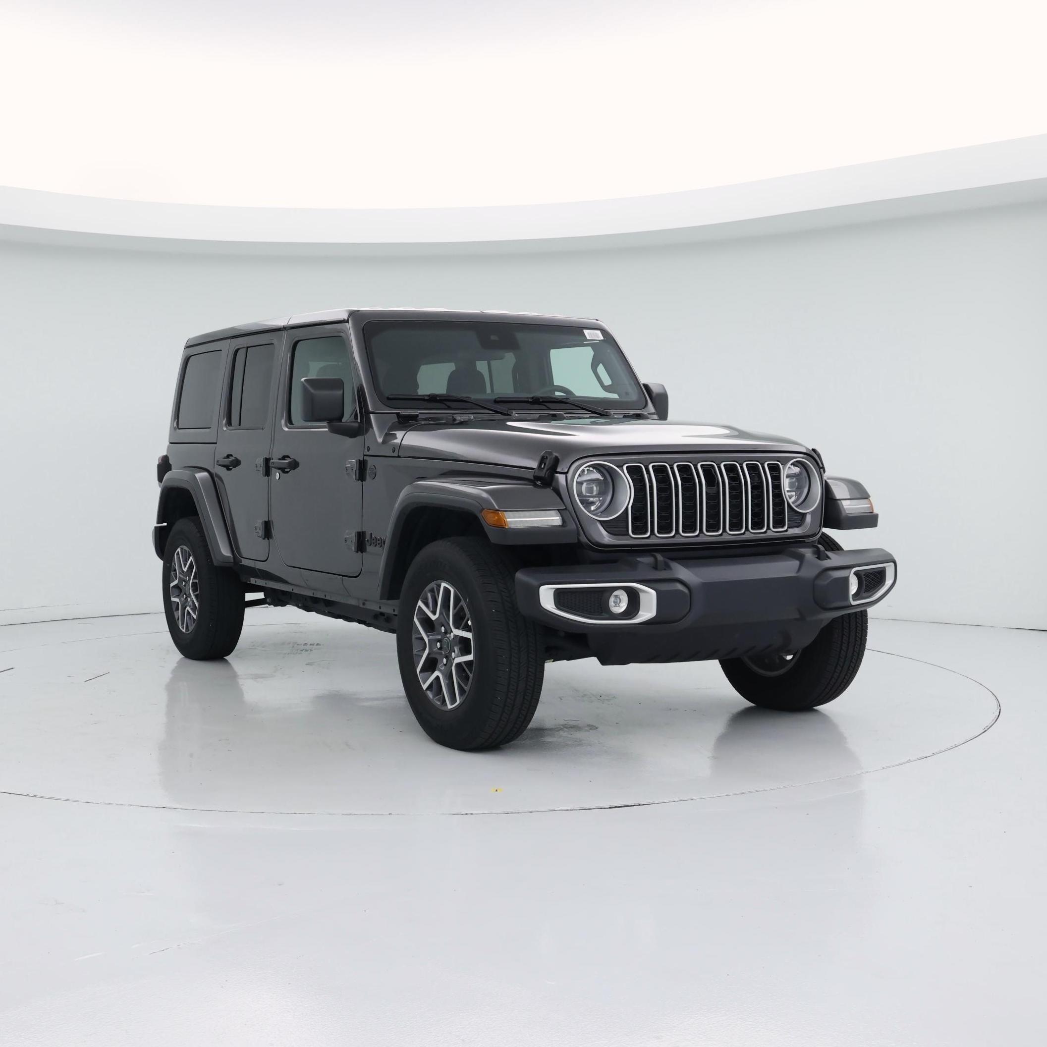 Gray 2025 Jeep Wrangler Sahara 4-Door 4WD SUV / Crossover Four-Wheel Drive Automatic