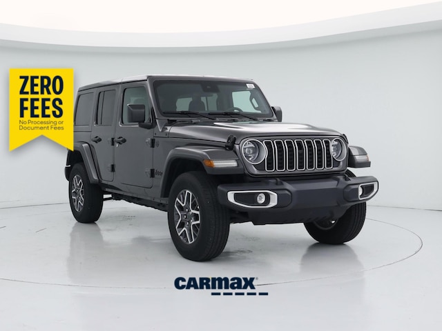 Gray 2025 Jeep Wrangler Sahara 4-Door 4WD SUV / Crossover Four-Wheel Drive Automatic