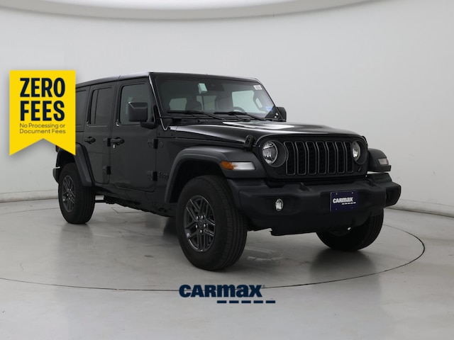 Black 2025 Jeep Wrangler Sport S 4-Door 4WD SUV / Crossover Four-Wheel Drive Automatic