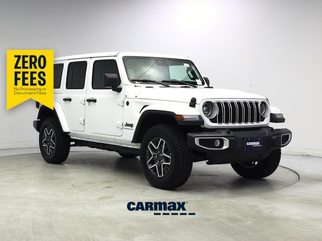 White 2025 Jeep Wrangler Sahara 4-Door 4WD SUV / Crossover Four-Wheel Drive Automatic