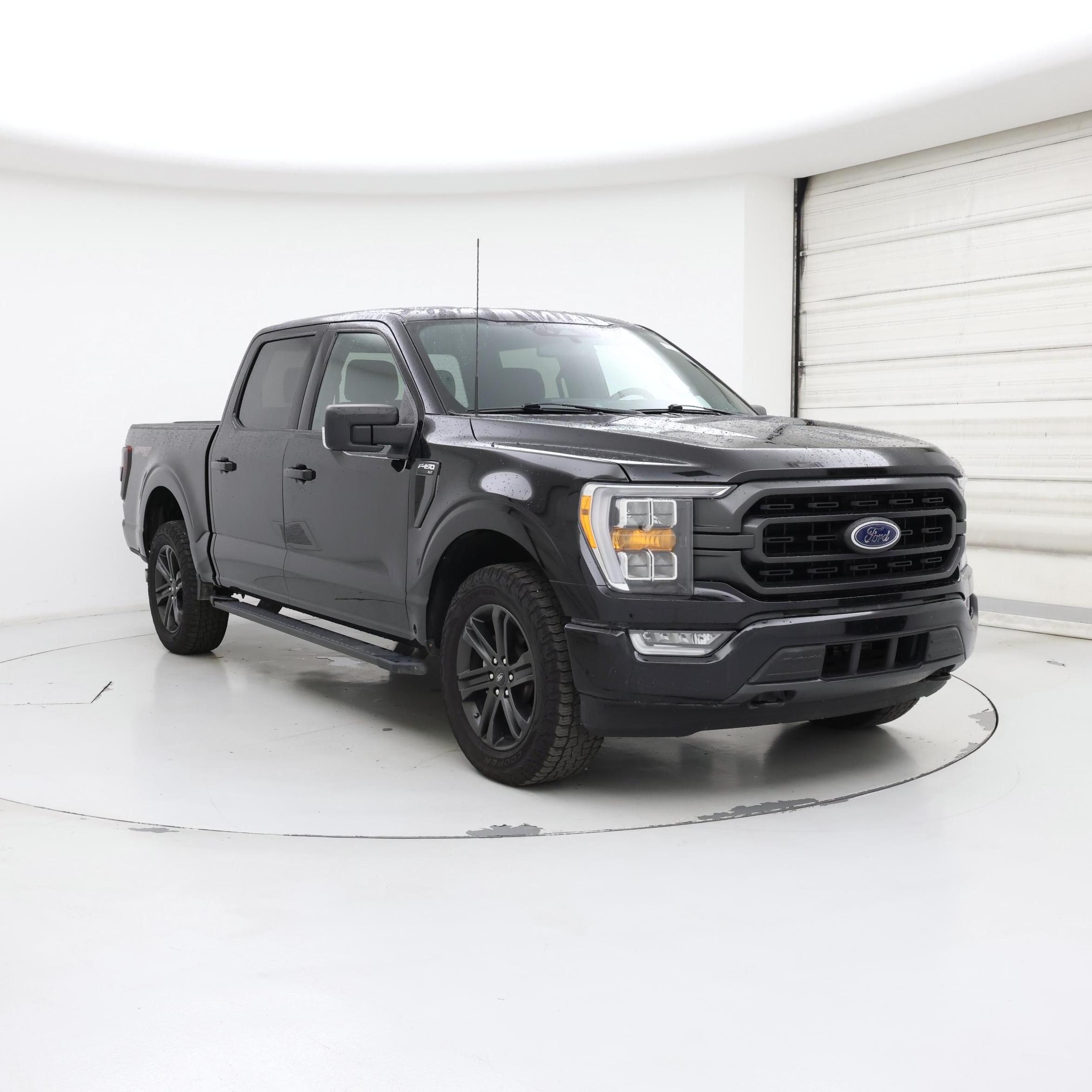 Black 2022 Ford F-150 Pickup Truck Four-Wheel Drive Automatic