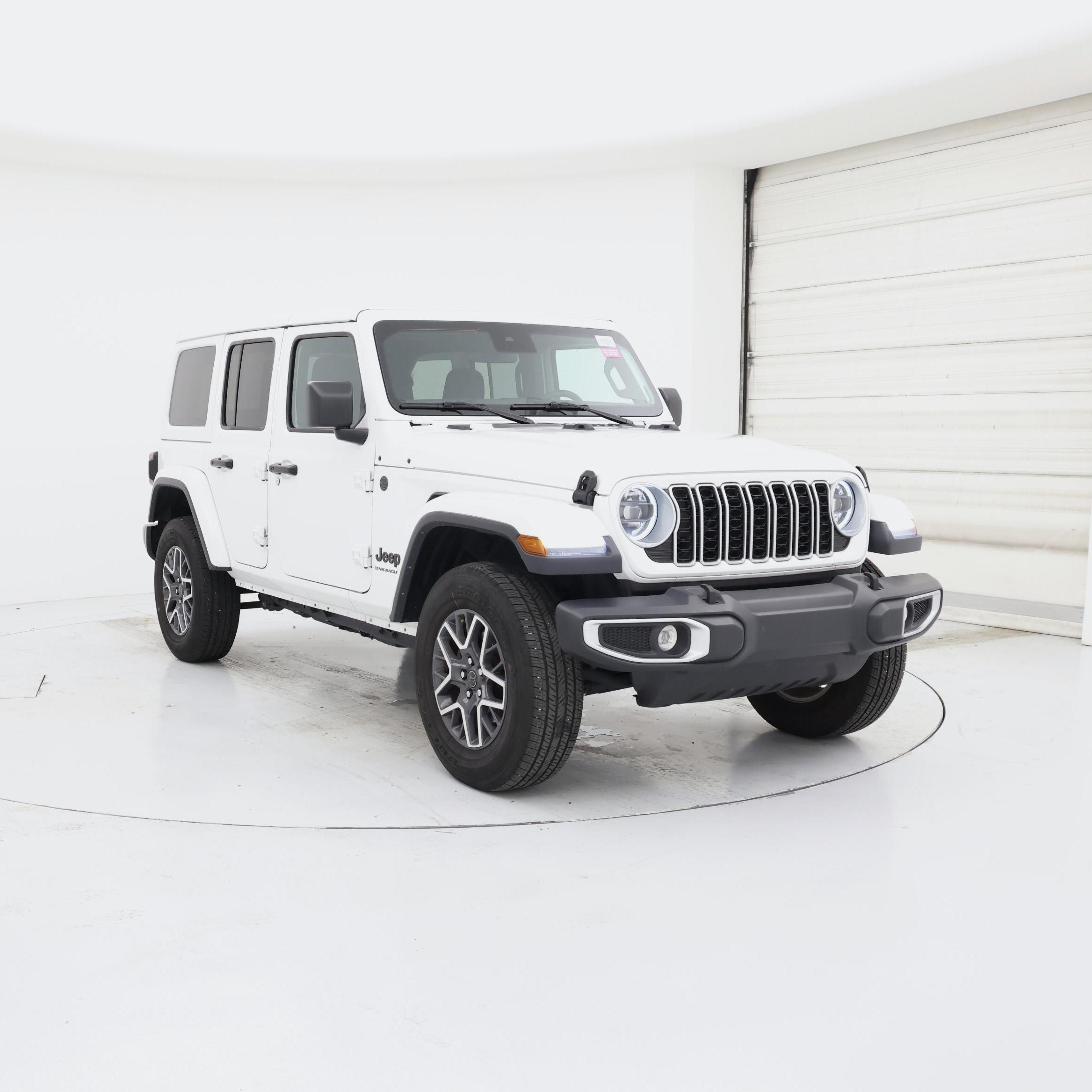 White 2025 Jeep Wrangler Sahara 4-Door 4WD SUV / Crossover Four-Wheel Drive Automatic