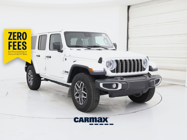 White 2025 Jeep Wrangler Sahara 4-Door 4WD SUV / Crossover Four-Wheel Drive Automatic