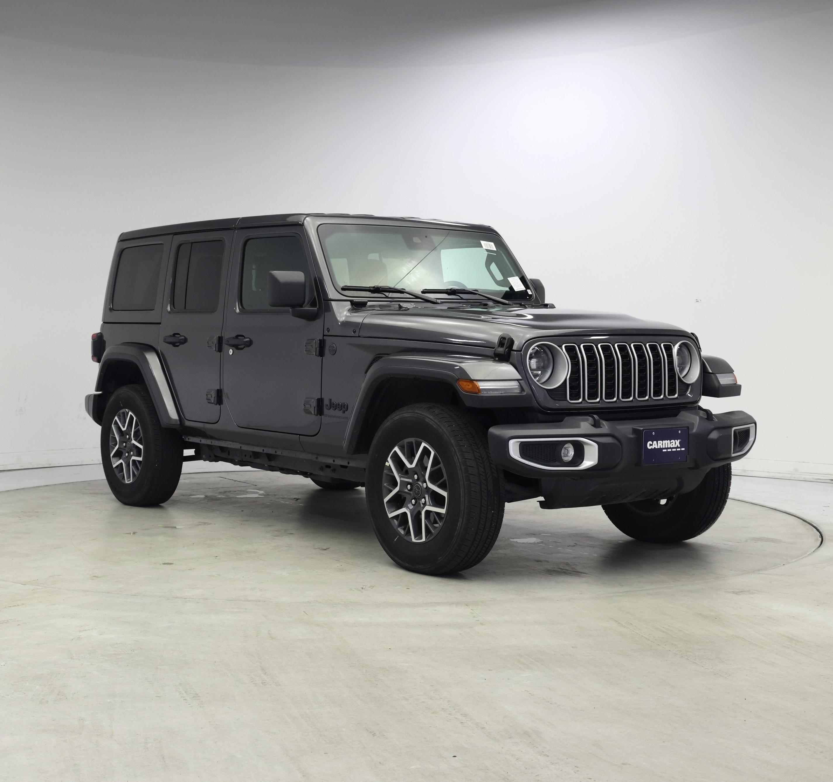 Gray 2025 Jeep Wrangler Sahara 4-Door 4WD SUV / Crossover Four-Wheel Drive Automatic