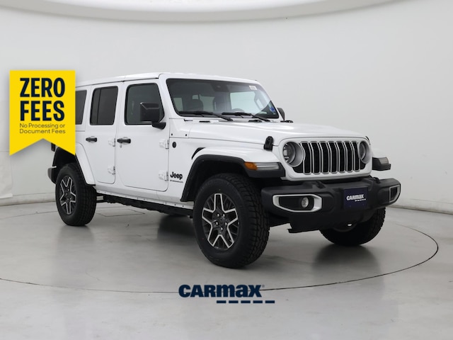 White 2025 Jeep Wrangler Sahara 4-Door 4WD SUV / Crossover Four-Wheel Drive Automatic