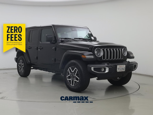 Black 2025 Jeep Wrangler Sahara 4-Door 4WD SUV / Crossover Four-Wheel Drive Automatic