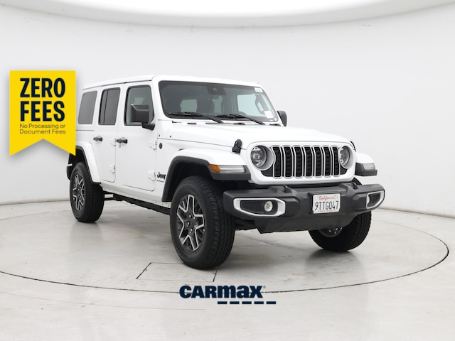 White 2025 Jeep Wrangler Sahara 4-Door 4WD SUV / Crossover Four-Wheel Drive Automatic