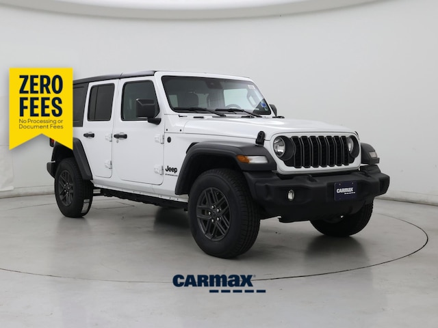 White 2025 Jeep Wrangler Sport S 4-Door 4WD SUV / Crossover Four-Wheel Drive Automatic