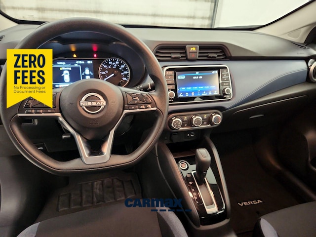 Black 2025 Nissan Versa SV FWD Sedan Front-Wheel Drive Automatic